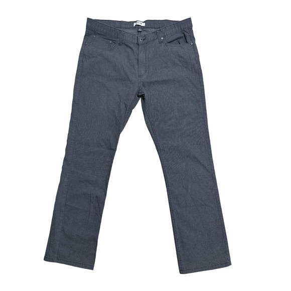 Kenneth Cole Reaction Pants Mens 36x32 Gray Stretch 5 Pocket Twill RFS7WP11 - Picture 1 of 8